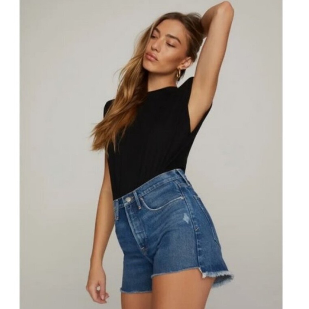 Good American Blue Jean Shorts